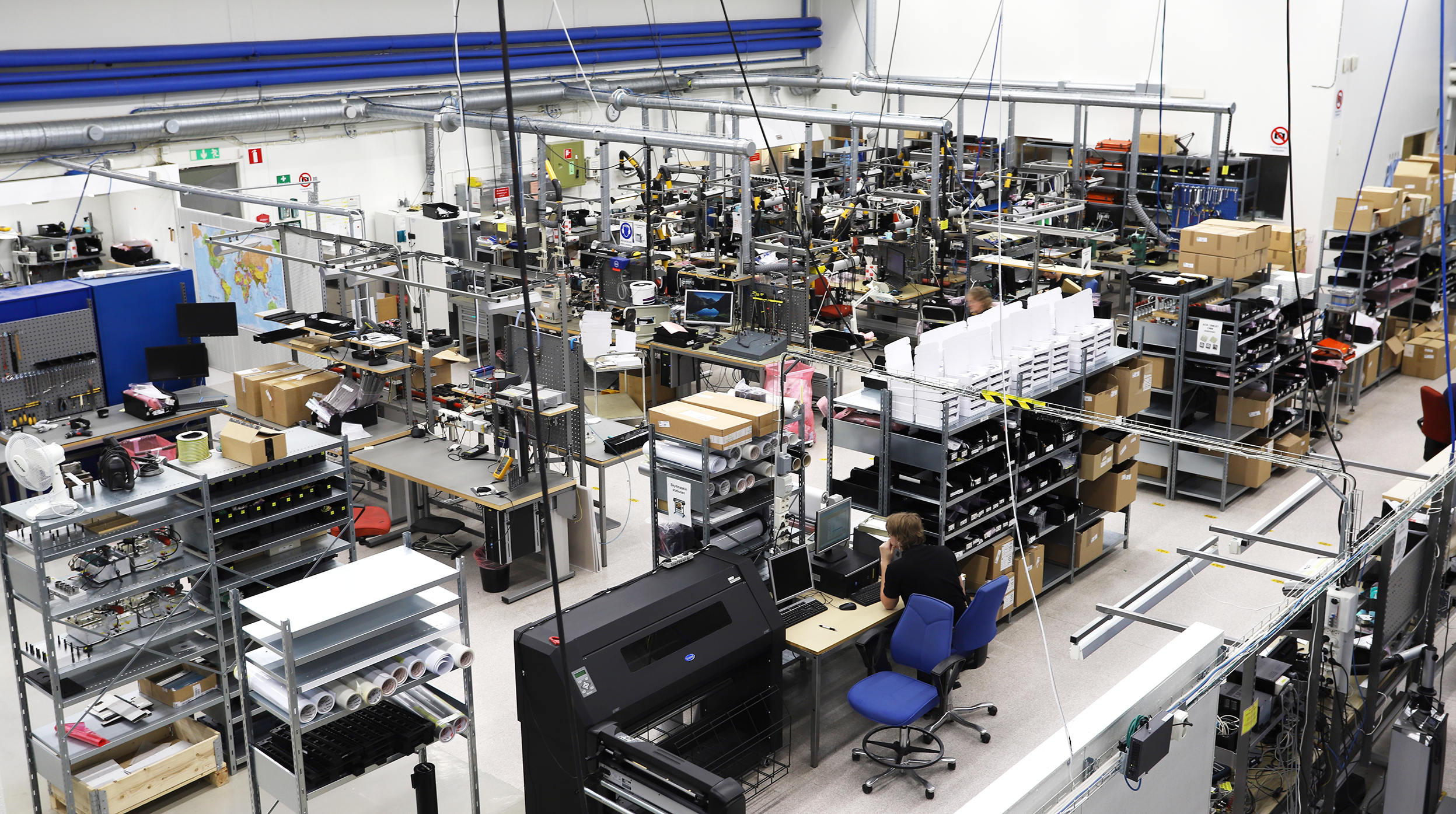 The production department at SPM Instrument's head office The production department at SPM Instrument's head office