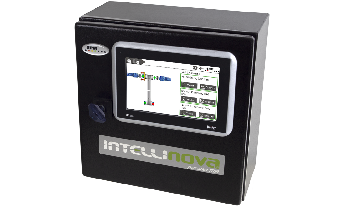 Intellinova Parallel MB system with HMI display installed on the cabinet Intellinova Parallel MB system with HMI display installed on the cabinet